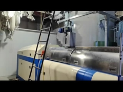 পিইটি ফাইবার এবং পিইটি ফ্লেক্স রিসাইক্লিং মেশিন কাটার কম্প্যাক্টর সিঙ্গেল স্টেজ পেলেটাইজিং মেশিন সহ